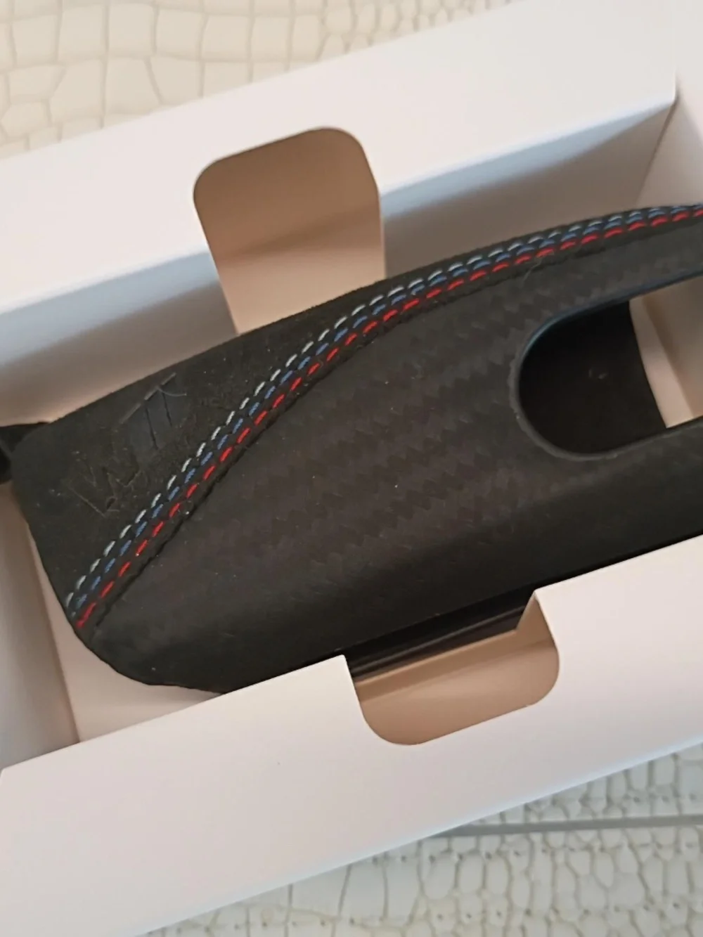 New in Box Original BMW M Performance Key Case Carbon Alcantara - 82295A56C32.